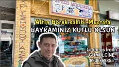 Gümülcine'deki Altın Börek sahibi Mustafa bayramınızı kutlar
