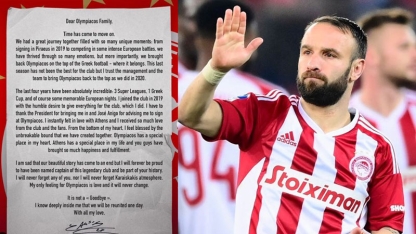 Mathiue Valbuena, Olympiakos takımına veda etti