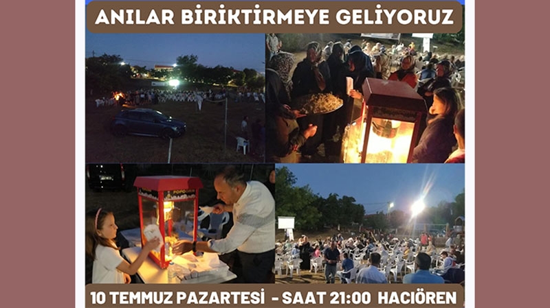 2. Açık Hava Yaz Sinema Günleri bu akşam Hacıören'den başlıyor