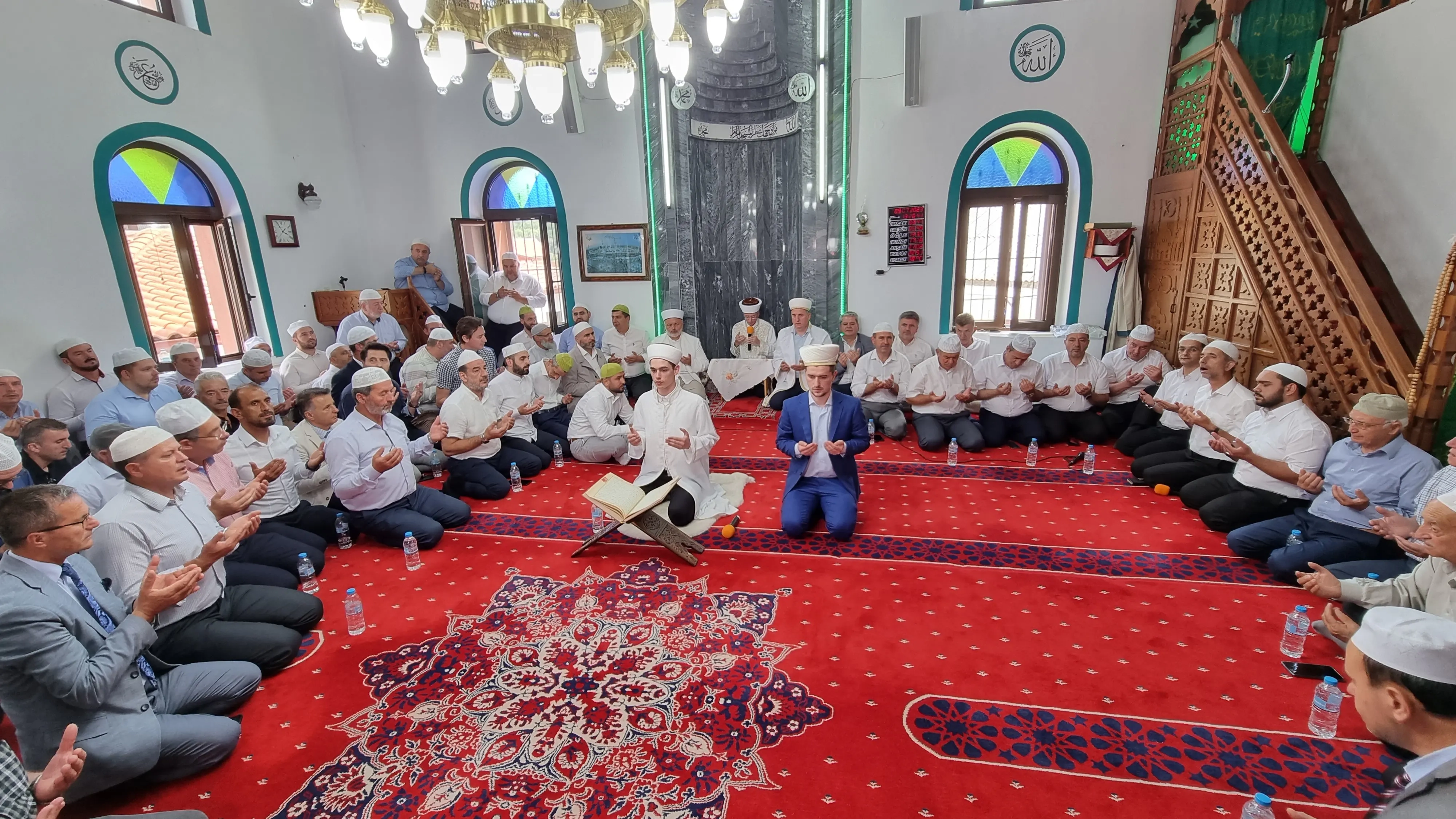 Ilıca’da iki kardeş için hafızlık icazet merasimi düzenlendi
