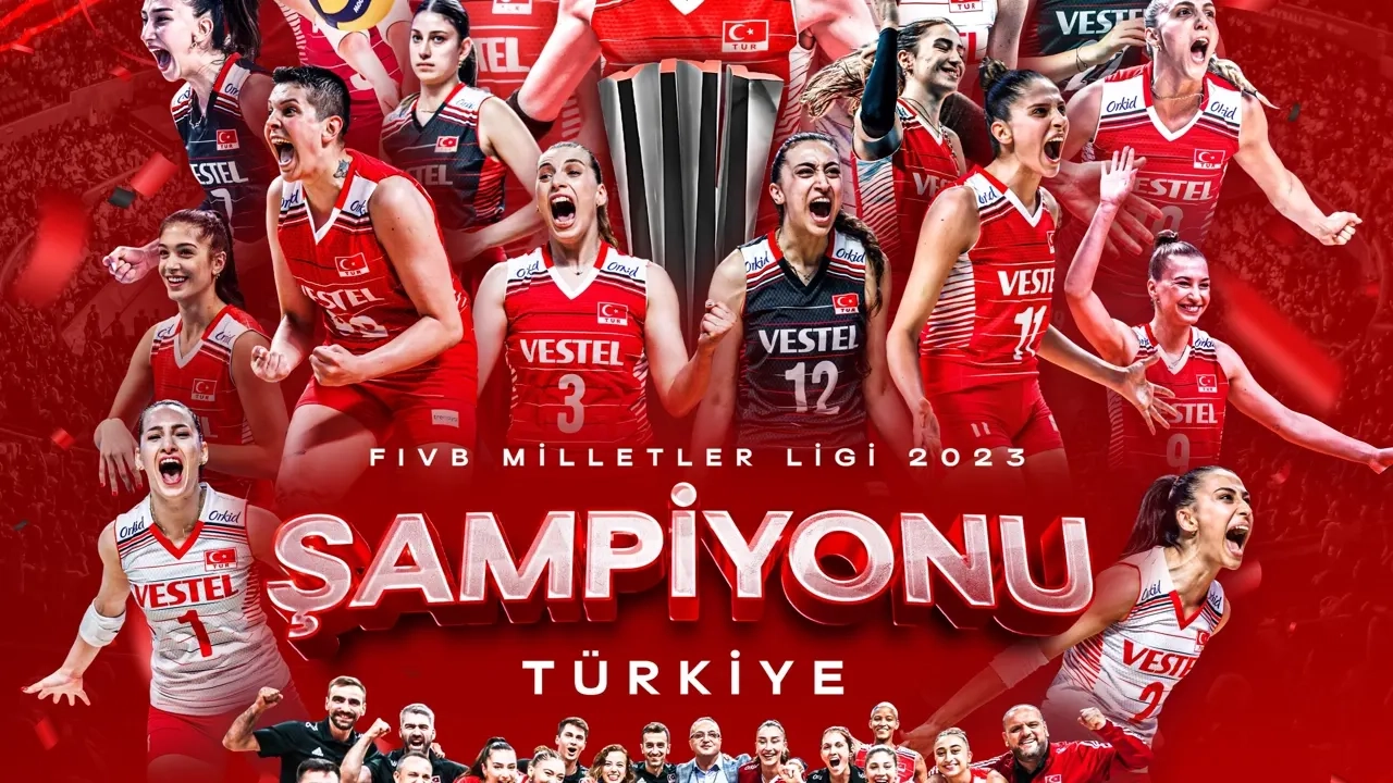 A Milli Kadın Voleybol Takımı, Milletler Ligi şampiyonu oldu