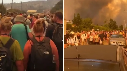 Rodos Adası yanmaya devam ediyor: 19 bin kişi tahliye edildi
