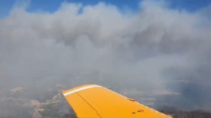  Türk itfaiye uçakları, Rodos Adası'ndaki yangına müdahale etti
