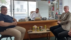 Müftü Trampa eski milletvekili Ahmet Faikoğlu’nu ziyaret etti