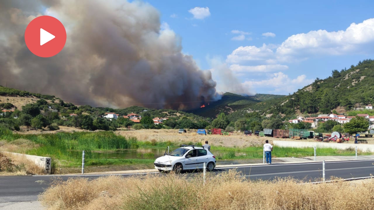 Ircanhisar köyü yangın nedeniyle boşaltıldı