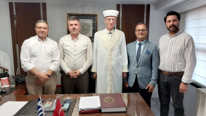 Müftü Trampa Mustafçova Belediye Başkan Adayları ile buluştu