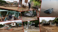 Yunanistan'da kötü hava koşulları nedeniyle su baskınları yaşanıyor