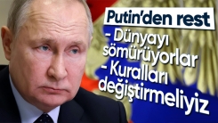 Putin'den küresel ekonomi sistemine tepki: Haraca benziyor
