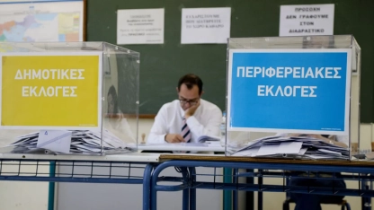 Yunanistan'da halk yerel seçimler için sandığa gitti