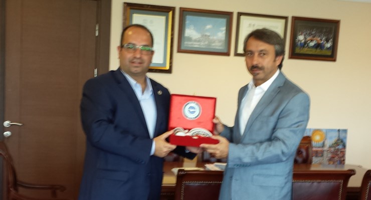 DEB Başkanı Ali Çavuş Rektör Yörük’ü ziyaret etti