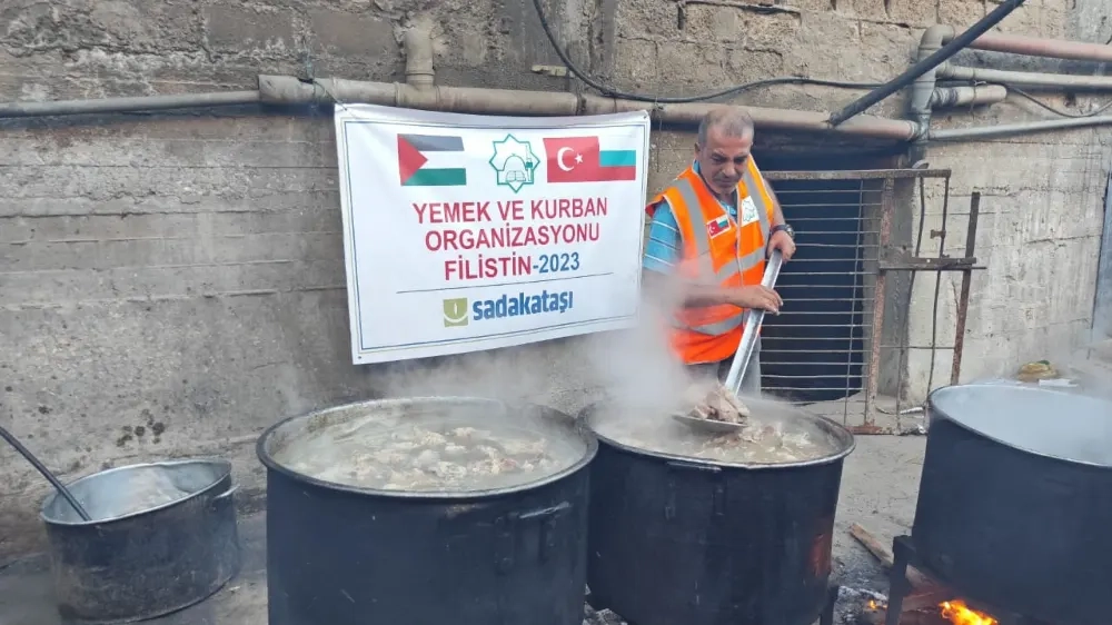 Bulgaristan Başmüftülüğü, Gazze'de kurban ve sıcak yemek dağıttı