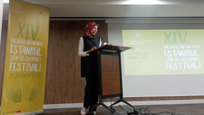 Batı Trakyalı Ayşe Adem, 14. Uluslararası İstanbul Şiir ve Edebiyat Festivali'ne katıldı 