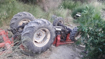 Traktör kazası: Yaşlı çiftçi uçurumdan düşerek can verdi
