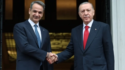 Türkiye Cumhurbaşkanı Erdoğan, Yunanistan Başbakanı Miçotakis'i kabul etti