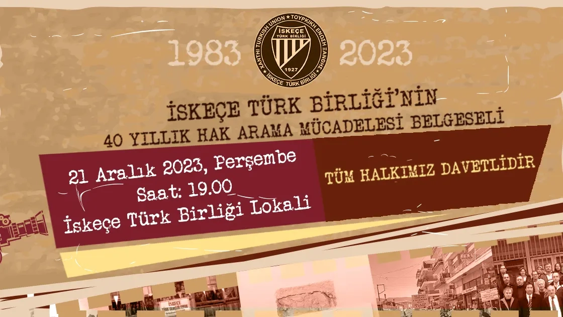 İskeçe Türk Birliği’nin 40 yıllık hak arama mücadelesi belgesel oldu