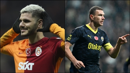 Türkiye Süper Lig'de ilk yarının en golcü isimleri Dzeko ve Icardi