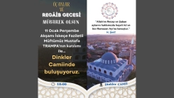 Dinkler Camii’nde Üç Aylar ve Regaib Gecesi programı düzenlenecek