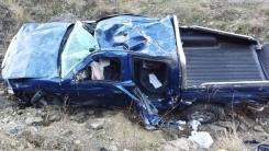 Tarım aracı yuvarlandı: 1 ölü