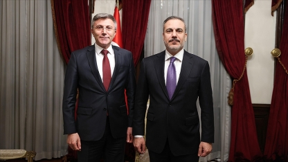 Hakan Fidan, HÖH Partisi Lideri Mustafa Karadayı ile görüştü