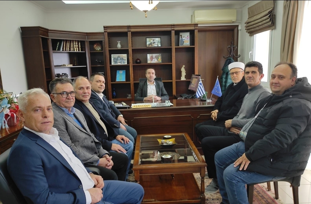 Gümülcine Müftüsü İbrahim Şerif'ten Kozlukebir Belediyesine ziyaret 