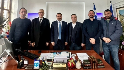 Gümülcine Müftüsü İbrahim Şerif Yassıköy Belediyesi'ni ziyaret etti