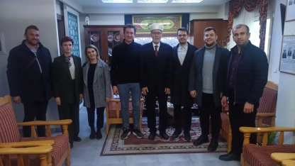 Yüksek Tahsilliler’den Müftü’ye ziyaret