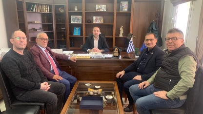 TİAD yönetimini Kozlukebir Belediye Başkanı Erdem Hüseyin'e ziyaret ett