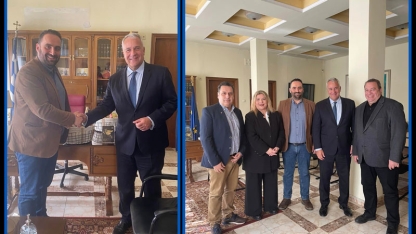 EBEP Başkanı Gravanis, Devlet Bakanı Voridis'i ağırladı