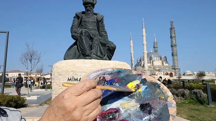 "Balkan ressamlarının fırçalarından Edirne" resmediliyor