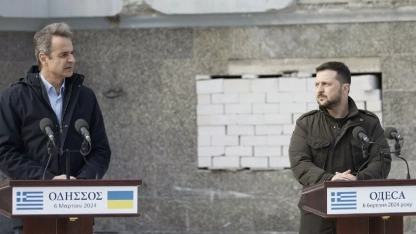 Rusya'dan, Miçotakis'in Ukrayna ziyareti sırasında füze saldırısı