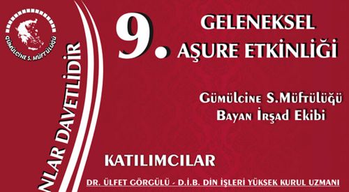 Gümülcine'de Aşure Etkinliği Düzenleniyor