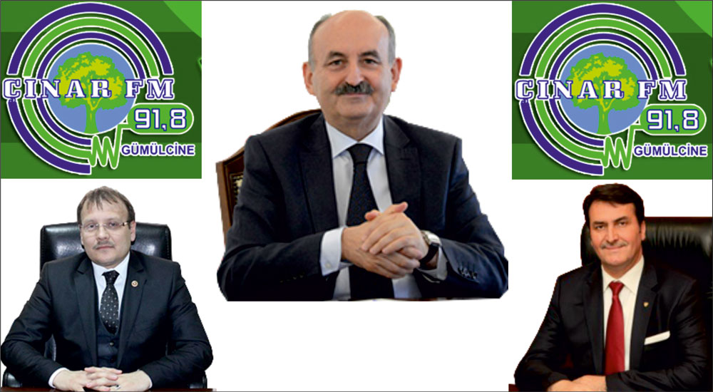 Müezzinoğlu, Çavuşoğlu ve Dündar seçim zaferini ÇINAR FM’e değerlendirdiler