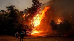 Katerini'de 31 Mart'ta başlayan orman yangını sürüyor