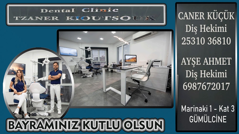 Dental Clinic TZANER KİOUTSOUK diş hekimlerinden bayram kutlama mesajı