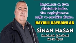 Kozlukebir Belediye Meclis Üyesi SİNAN HASAN hayırlı bayramlar diler
