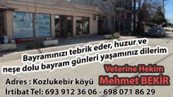Veteriner Hekim MEHMET BEKİR’den bayram tebriği