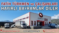 TBT GROUP sahibi Fatih Türkmen ve çalışanları Ramazan bayramınızı kutlar, bayramın insanlığın barış ve huzuruna vesile olmasını temenni eder