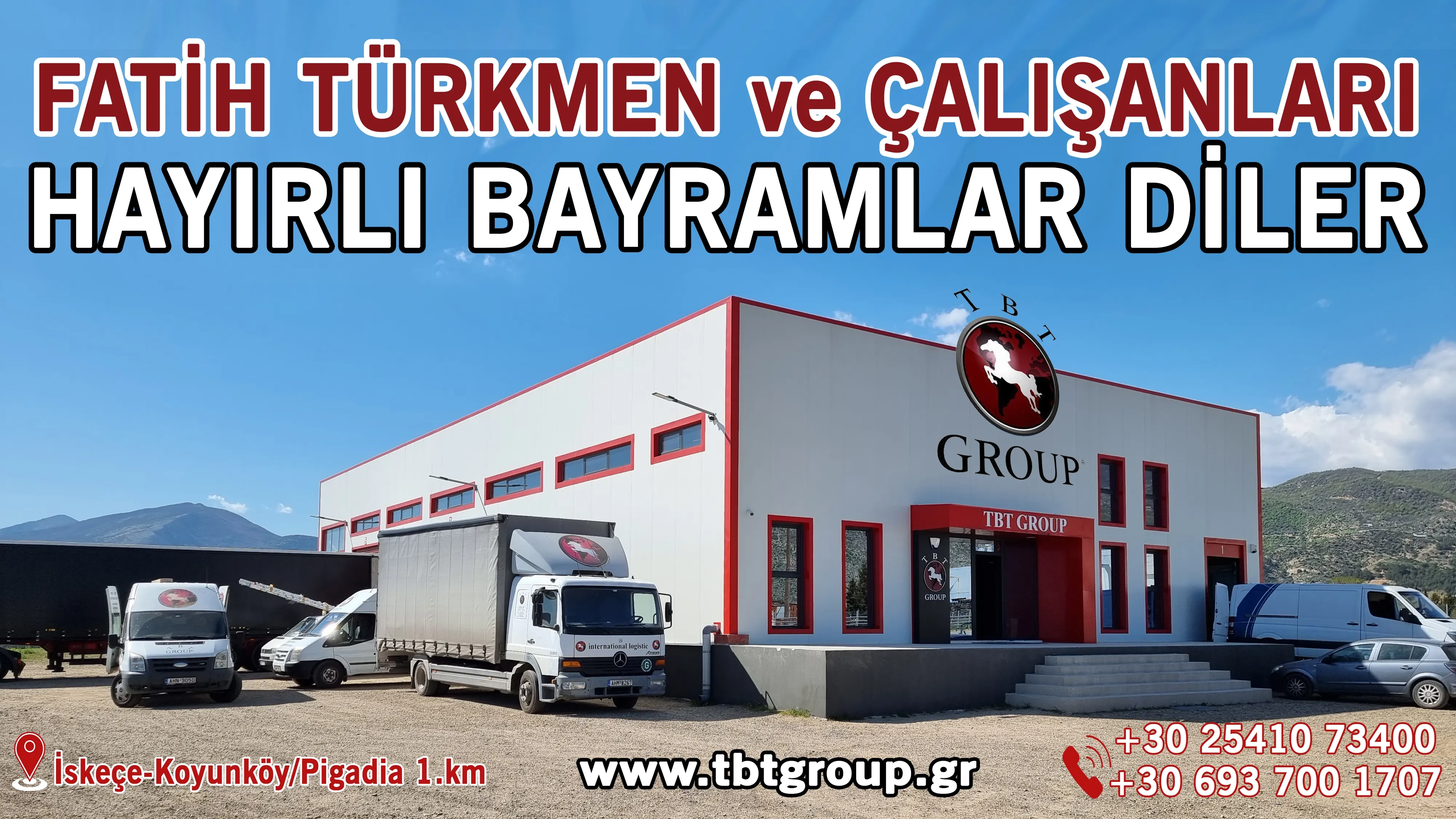 TBT GROUP sahibi Fatih Türkmen ve çalışanları Ramazan bayramınızı kutlar, bayramın insanlığın barış ve huzuruna vesile olmasını temenni eder