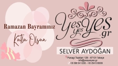 YES YES YES Mağazası sahibi Selver AYDOĞAN sevdiklerinizle mutlu bir bayram geçirmenizi diler