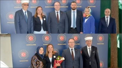 Soydaşlar Başkonsolosluktaki bayramlaşma törenine akın etti