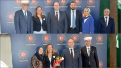 Soydaşlar Başkonsolosluktaki bayramlaşma törenine akın etti