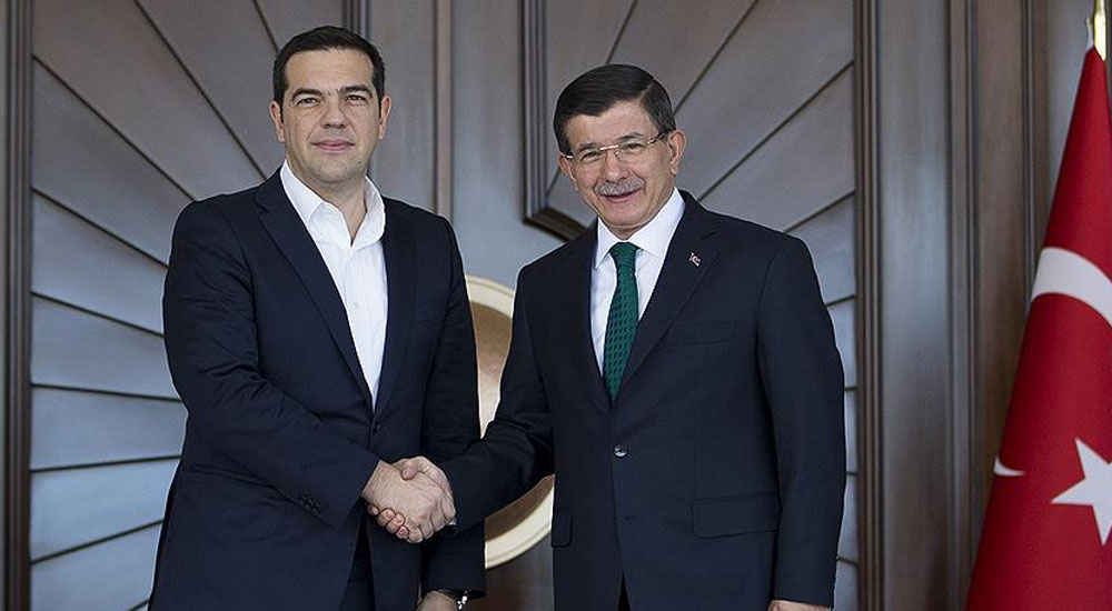 Çipras ile Davutoğlu Görüştü