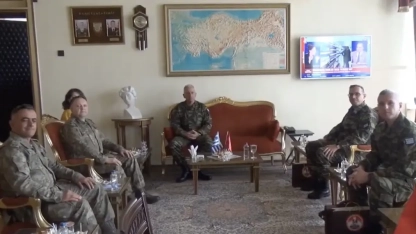 Yunan askeri heyet Edirne’deki Türk komutanlığını ziyaret etti