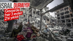 UNICEF: Gazze'de her 3 evden 2'si yıkıldı veya hasar gördü