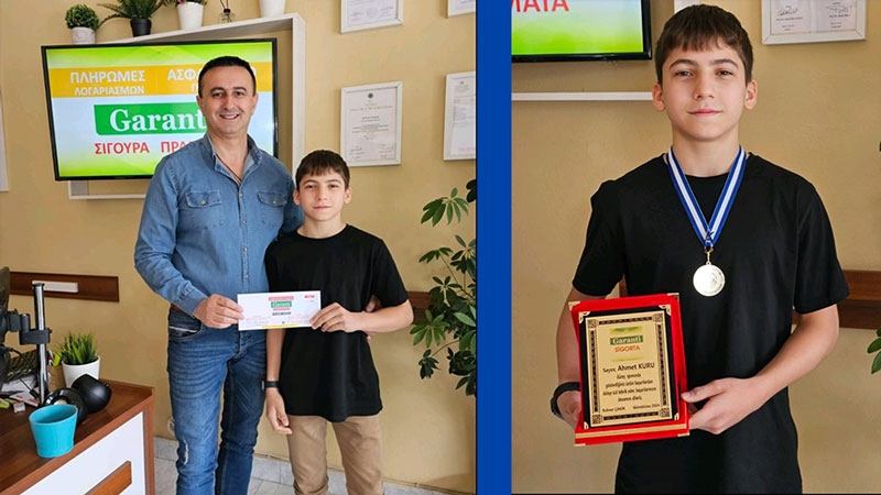 Garanti Sigorta'dan genç güreşçi Ahmet Kuru'ya destek
