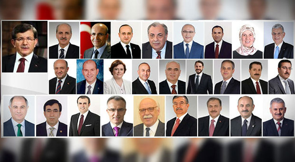 Ανακοινώθηκε το νέο Υπουργικό Συμβούλιο της Τουρκίας