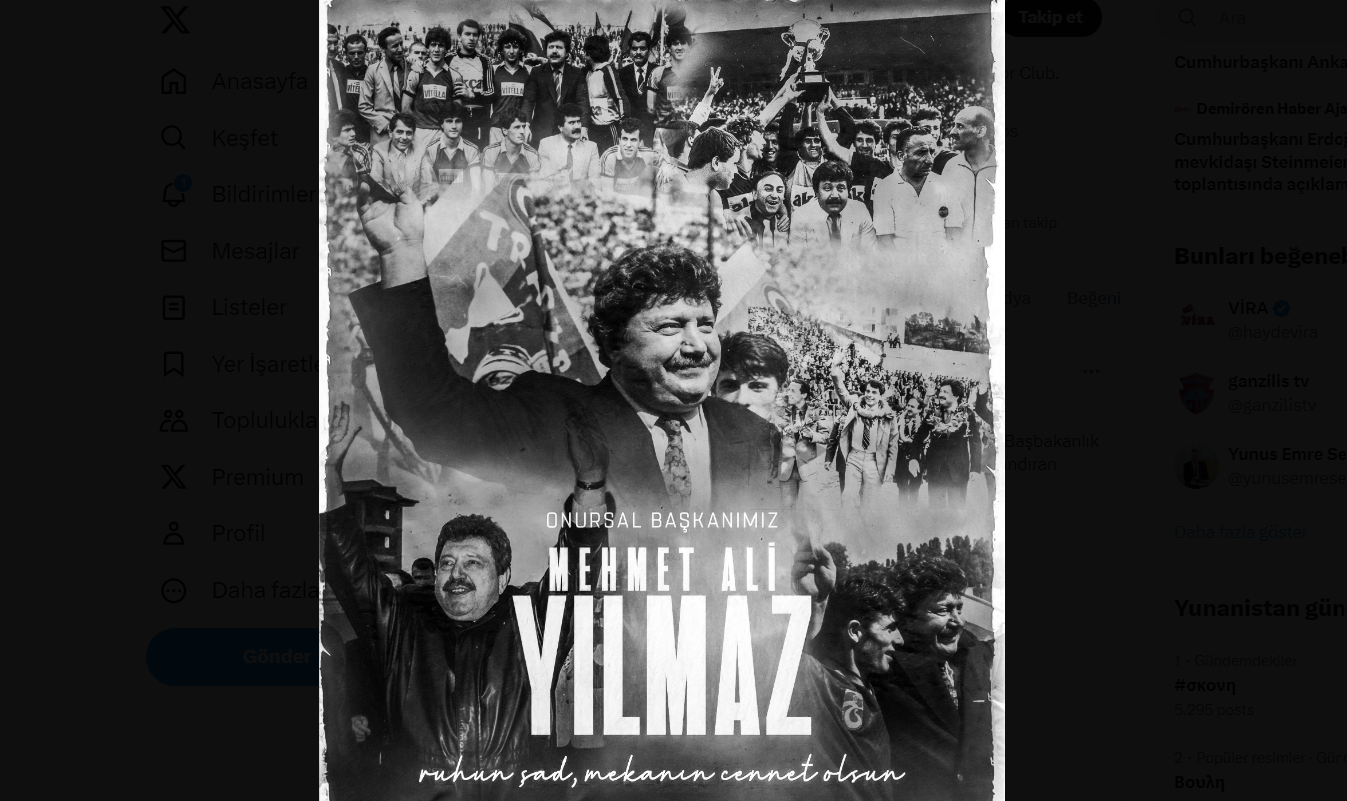 Trabzonspor'un eski başkanı evinde ölü bulundu