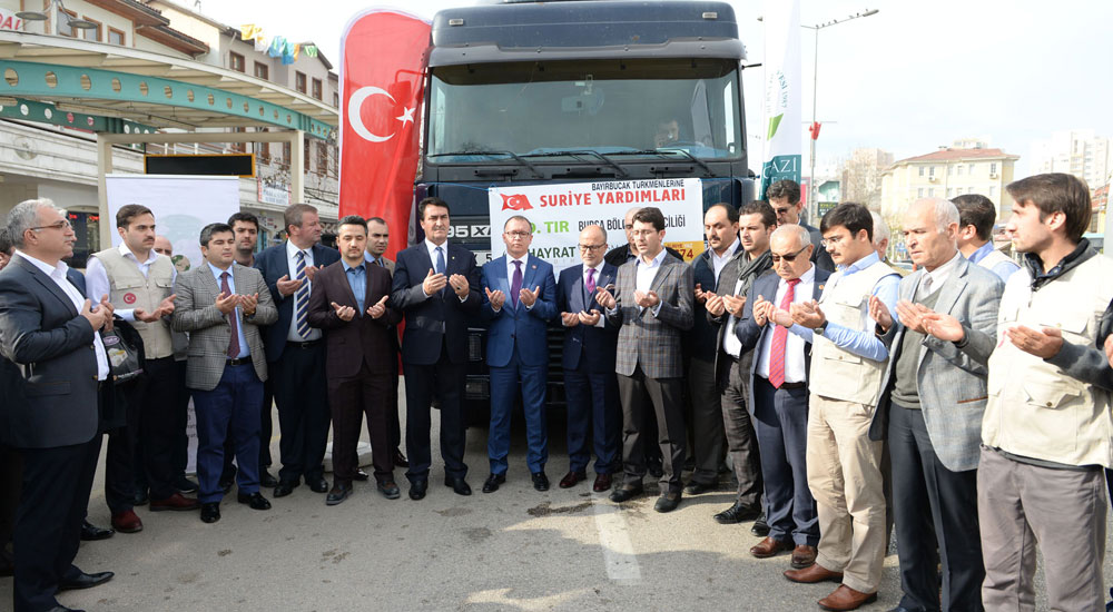Batı Trakyalı Belediye Başkanı'ndan Bayırbucak Türkmenlerine Yardım