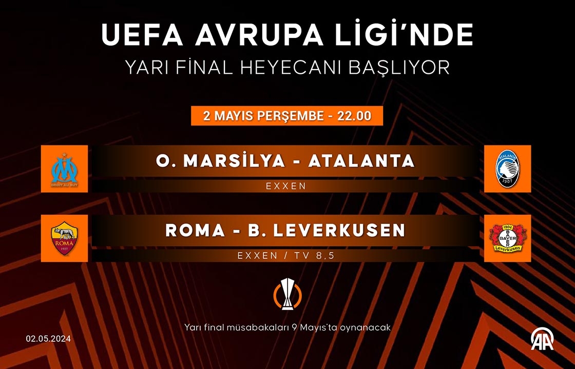 UEFA Avrupa Ligi'nde yarı final heyecanı başlıyor