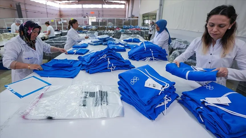 Türk konfeksiyon firması, Paris Olimpiyat Oyunları için üretimi sürdürüyor